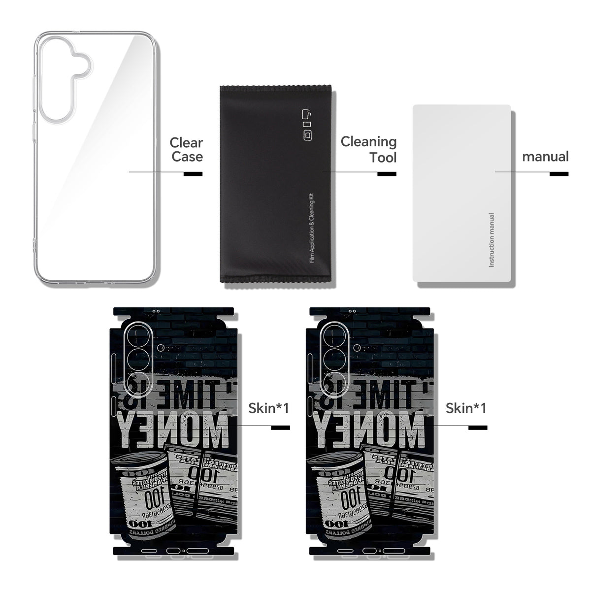 Full-body Phone Skin for Samsung Galaxy S26+ — Black — main 9