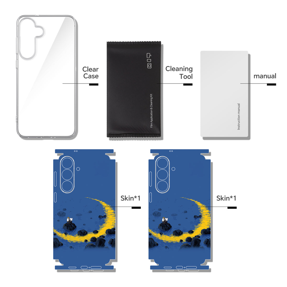Full-body Phone Skin for Samsung Galaxy S26+ — Blue — main 9