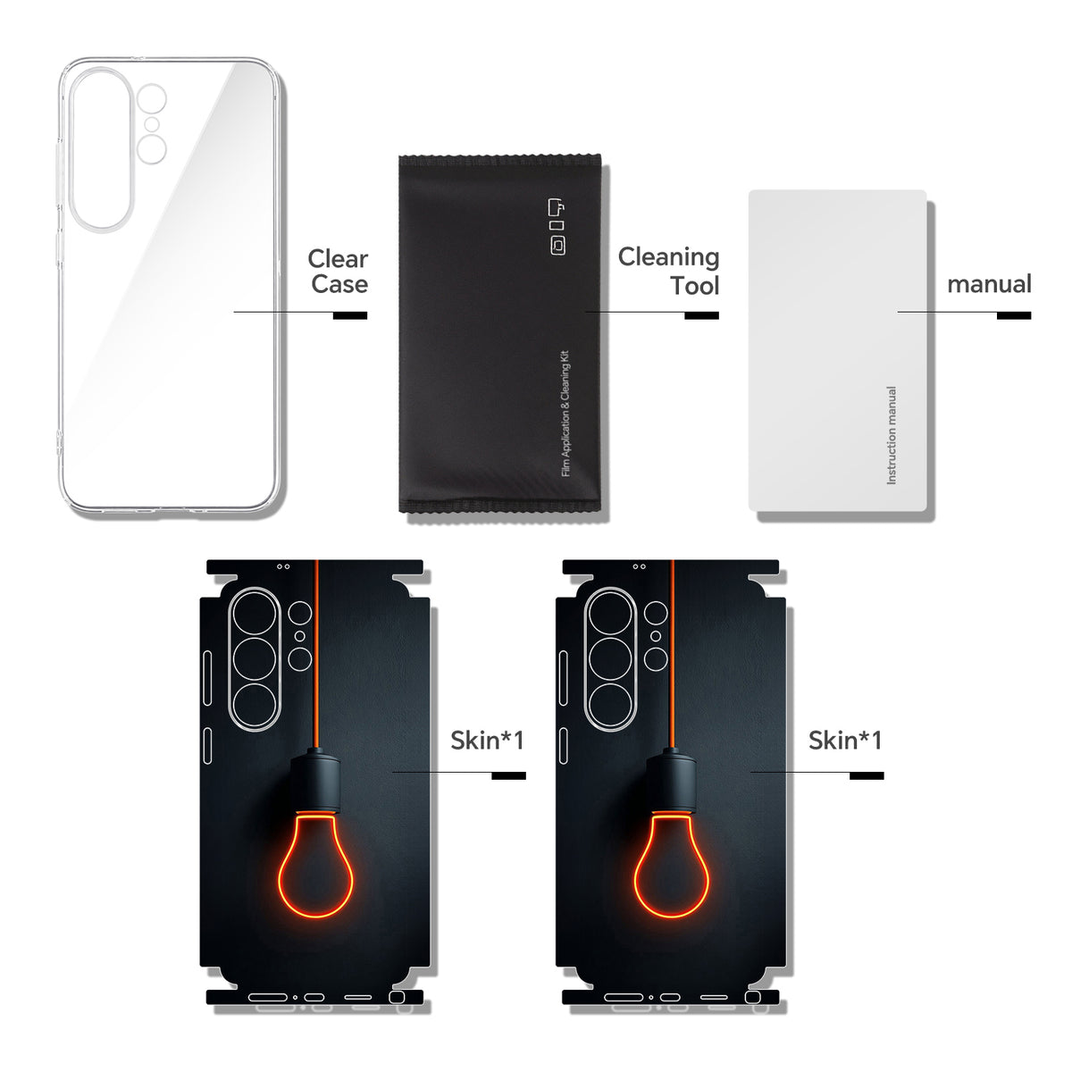 Full-body Phone Skin for Samsung Galaxy S26 Ultra — Black — main 9