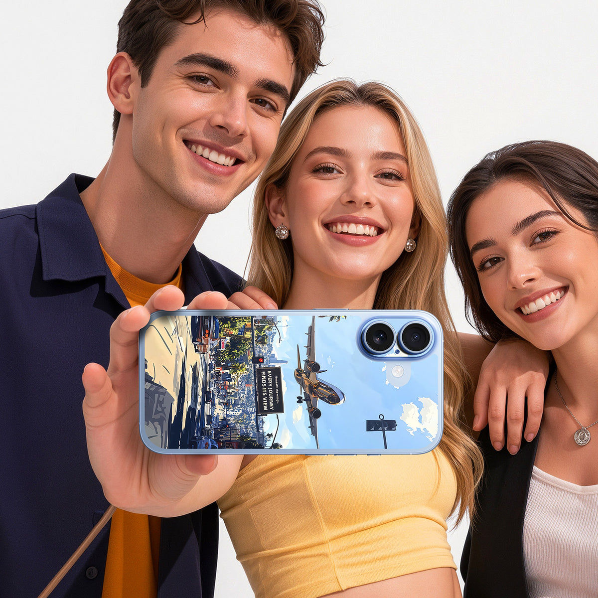 STICKSOO Camera Skin Kit for iPhone 17 Mist Blue - product image 5