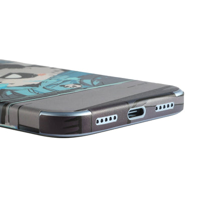 STICKSOO full-body Phone Skin, real photo on Glacier iPhone 18 Pro, white-background view 2; alternate-colour example for this product