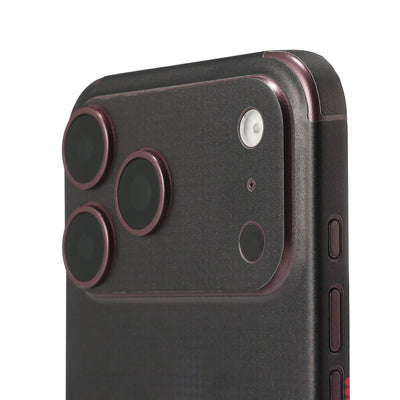 STICKSOO full-body Phone Skin, real photo on Burgundy iPhone 18 Pro Max, white-background view 4; alternate-colour example for this product